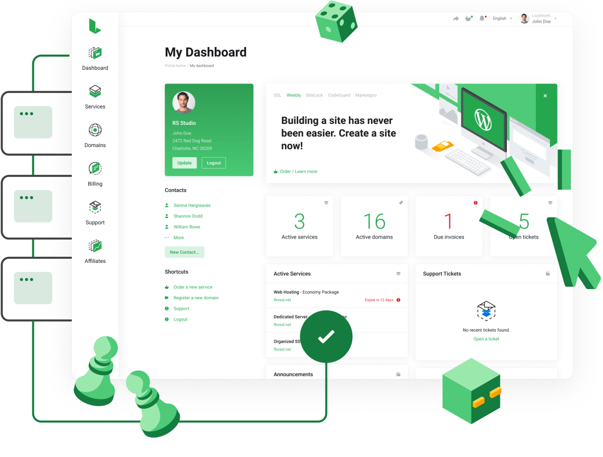 Powerful control panel for easy Game Server management