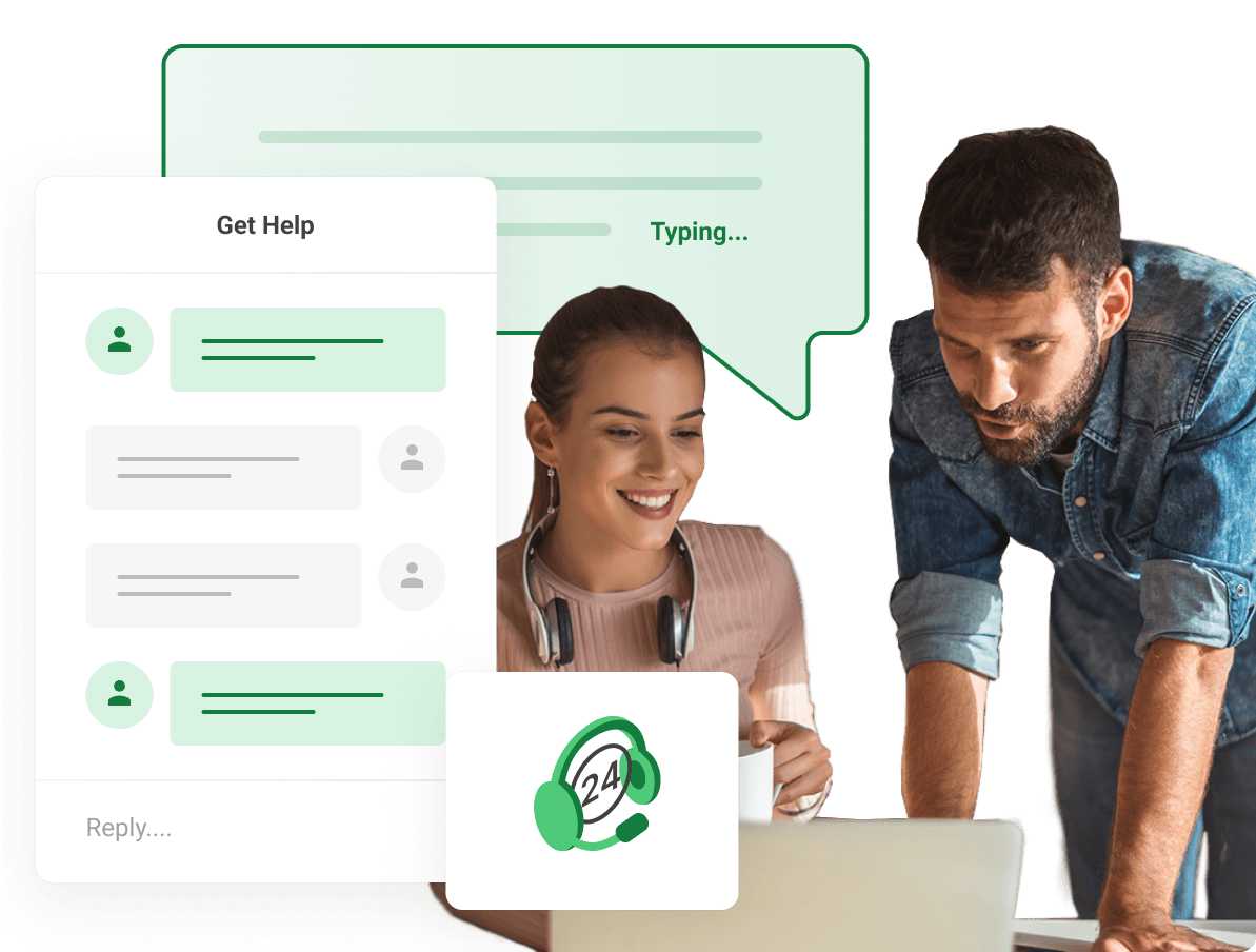 Our technical team is here to help you 24/7!